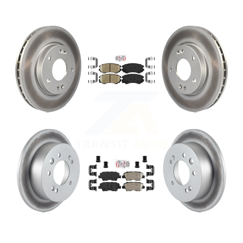 Transit Auto KGA-101434 Disc Brake Kit for 2010 Hyundai Elantra - Front and Rear