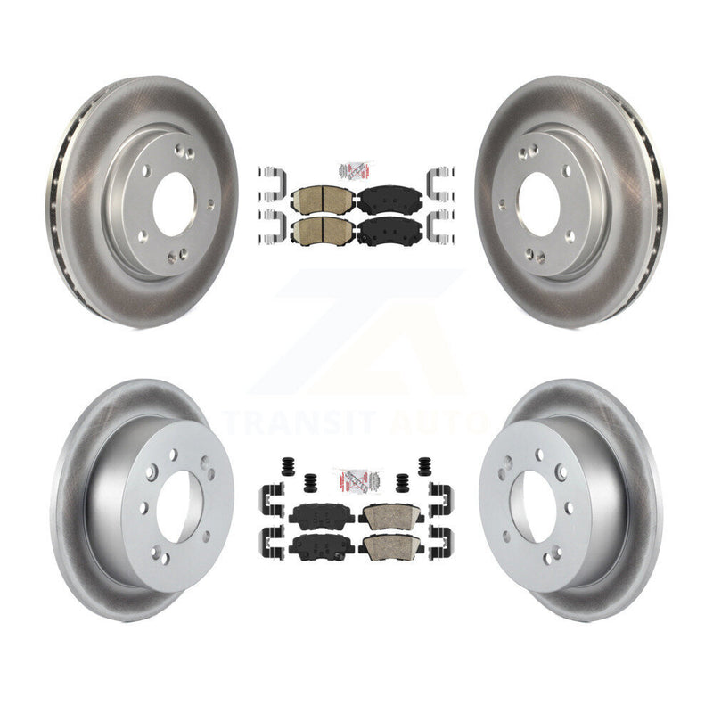 Transit Auto KGA-101434 Disc Brake Kit for 2010 Hyundai Elantra - Front and Rear