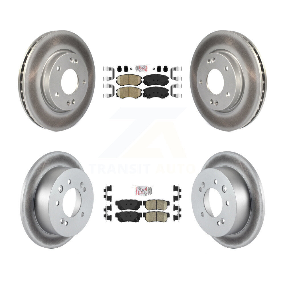 Transit Auto KGA-101435 Disc Brake Kit for 2007-2010 Hyundai Elantra - Front and Rear