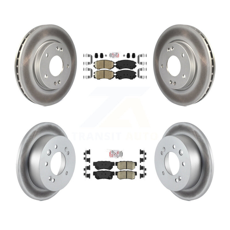Transit Auto KGA-101435 Disc Brake Kit for 2007-2010 Hyundai Elantra - Front and Rear
