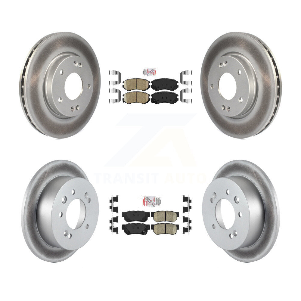 Transit Auto KGA-101436 Disc Brake Kit for 2007-2010 Hyundai Elantra - Front and Rear