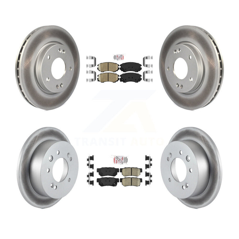 Transit Auto KGA-101436 Disc Brake Kit for 2007-2010 Hyundai Elantra - Front and Rear