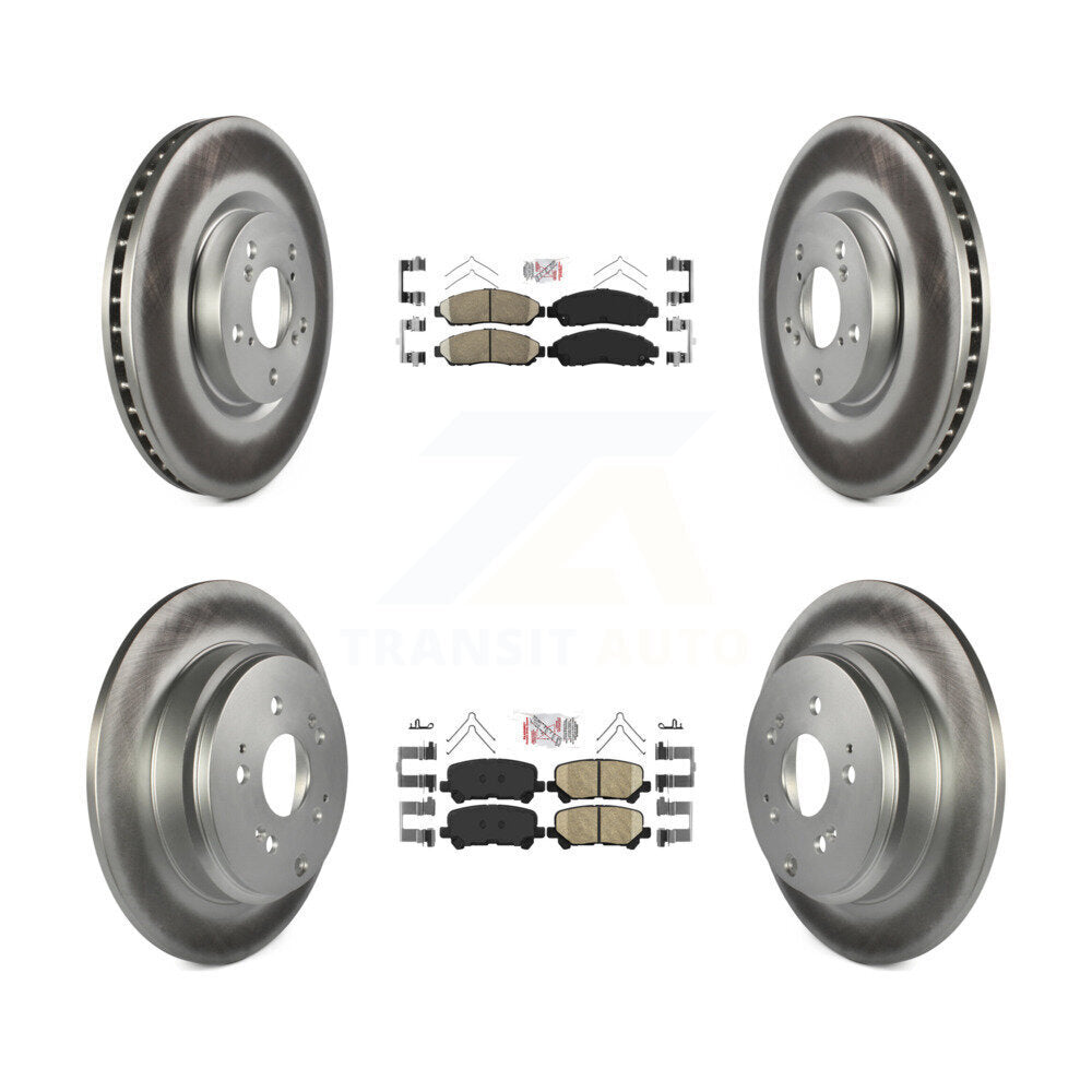 Transit Auto KGA-101450 Disc Brake Kit for 2007-2015 Acura ZDX, Honda Pilot, Acura MDX - Front and Rear