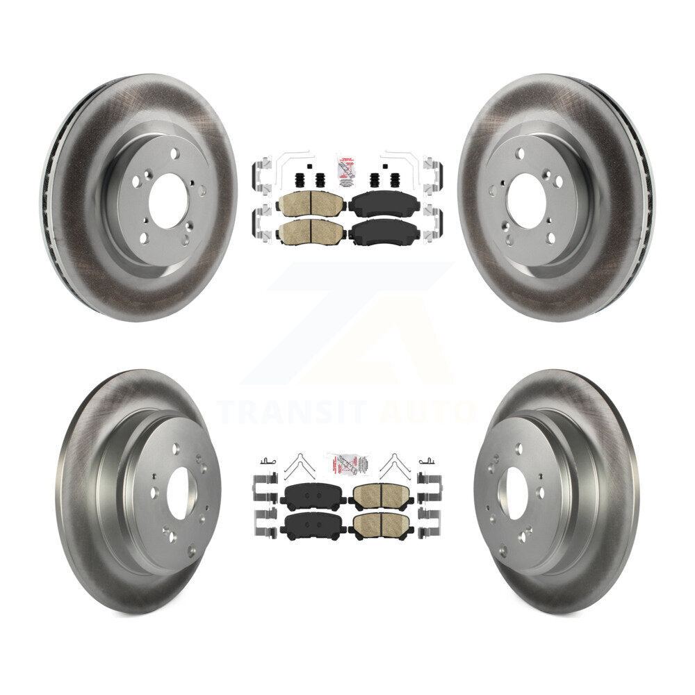 Transit Auto KGA-101454 Disc Brake Kit for 2011-2014 Honda Odyssey - Front and Rear
