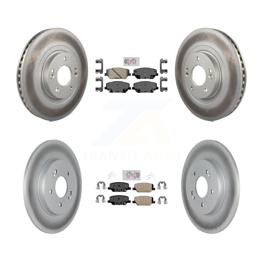 Transit Auto KGA-101472 Disc Brake Kit for 2019-2020 Hyundai Santa Fe - Front and Rear
