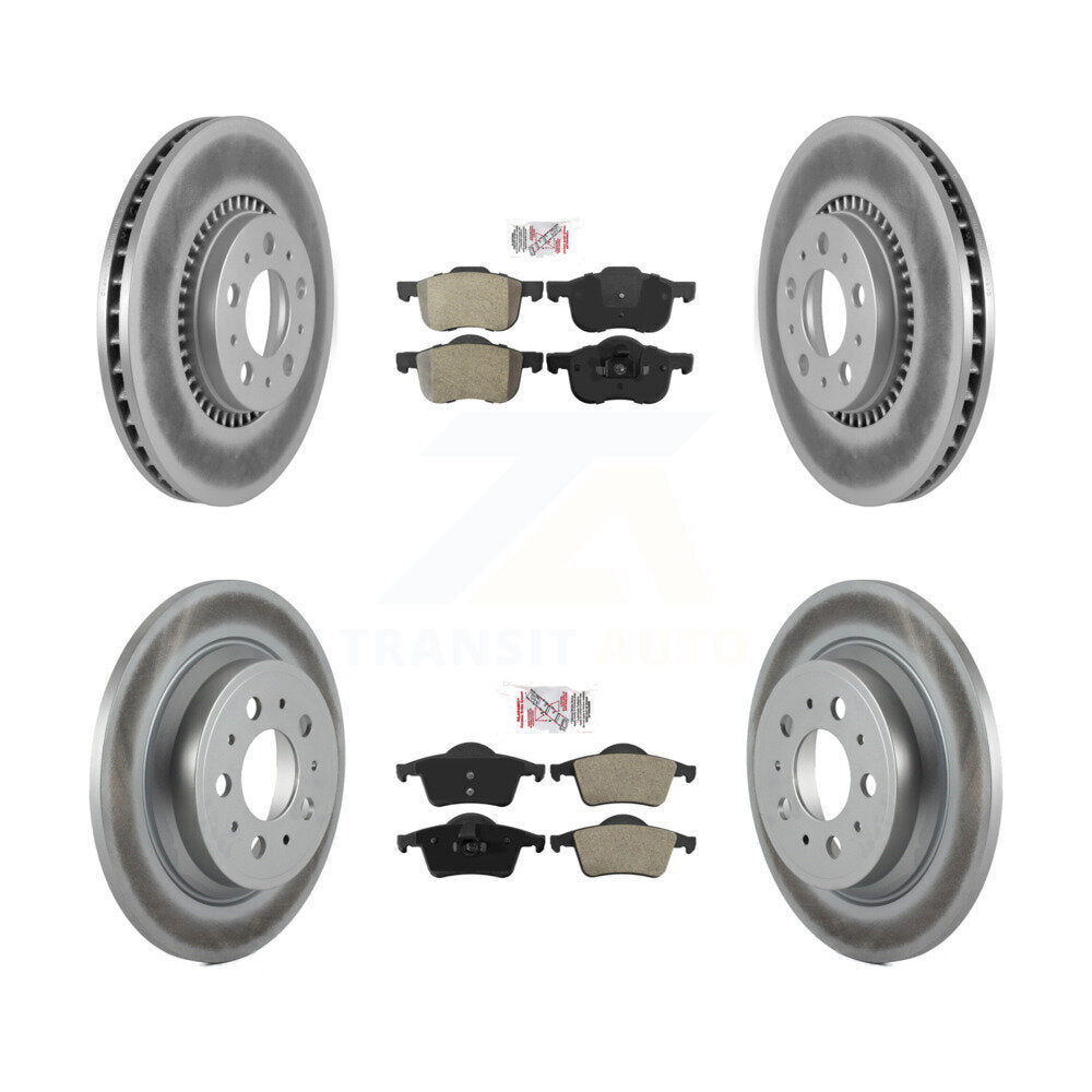 Transit Auto KGA-101490 Disc Brake Kit for 1999-2009 Volvo S60, Volvo V70 and More - Front and Rear