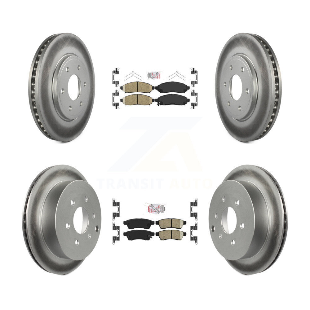 Transit Auto KGA-101495 Disc Brake Kit for 2005-2019 Suzuki Equator, Nissan Frontier - Front and Rear