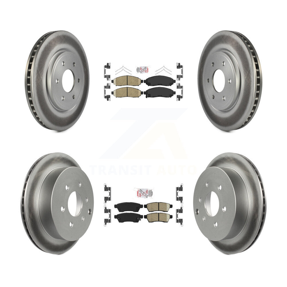 Transit Auto KGA-101497 Disc Brake Kit for 2005-2023 Nissan Frontier, Suzuki Equator, Nissan Xterra - Front and Rear