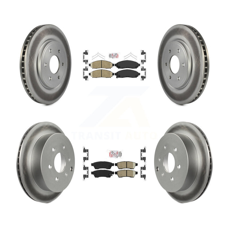 Transit Auto KGA-101497 Disc Brake Kit for 2005-2023 Nissan Frontier, Suzuki Equator, Nissan Xterra - Front and Rear