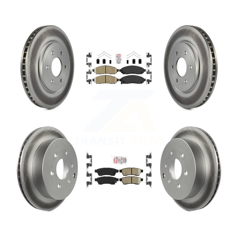 Transit Auto KGA-101498 Disc Brake Kit for 2005-2023 Nissan Frontier, Suzuki Equator, Nissan Xterra - Front and Rear