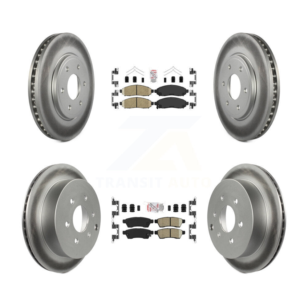 Transit Auto KGA-101500 Disc Brake Kit for 2005-2019 Suzuki Equator, Nissan Frontier - Front and Rear