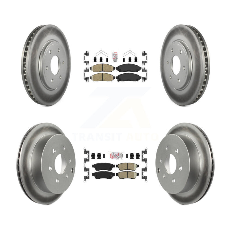 Transit Auto KGA-101500 Disc Brake Kit for 2005-2019 Suzuki Equator, Nissan Frontier - Front and Rear