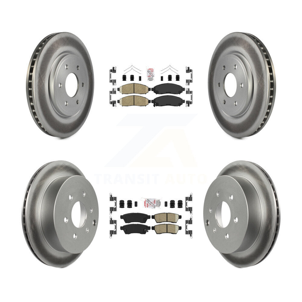 Transit Auto KGA-101502 Disc Brake Kit for 2005-2023 Nissan Frontier, Suzuki Equator, Nissan Xterra - Front and Rear