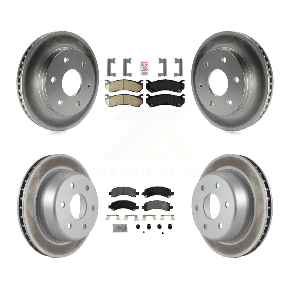 Transit Auto KGA-101514 Disc Brake Kit for 2002-2008 Cadillac Escalade, Chevrolet Avalanche 1500 and More - Front and Rear