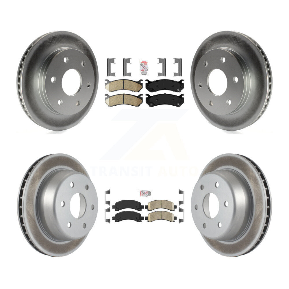 Transit Auto KGA-101518 Disc Brake Kit for 2002-2008 Cadillac Escalade, Chevrolet Avalanche 1500 and More - Front and Rear