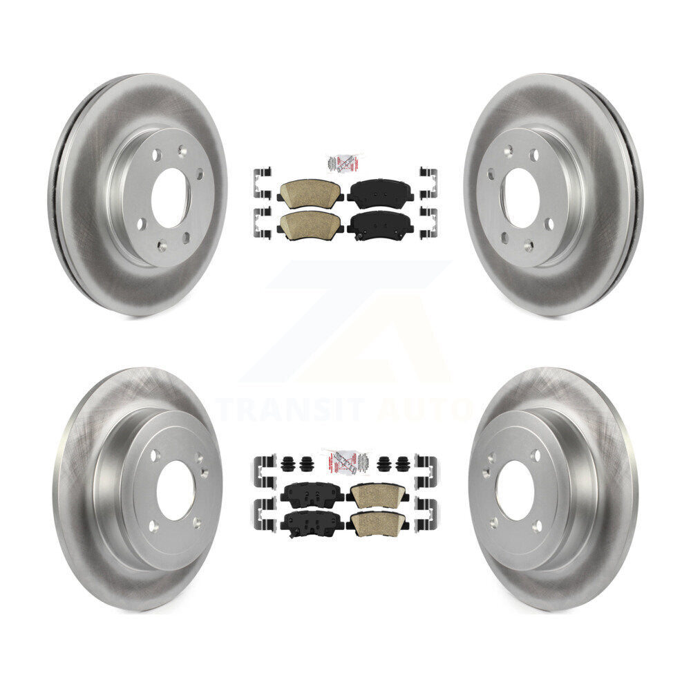 Transit Auto KGA-101543 Disc Brake Kit for 2012-2018 Kia Rio, Hyundai Accent - Front and Rear