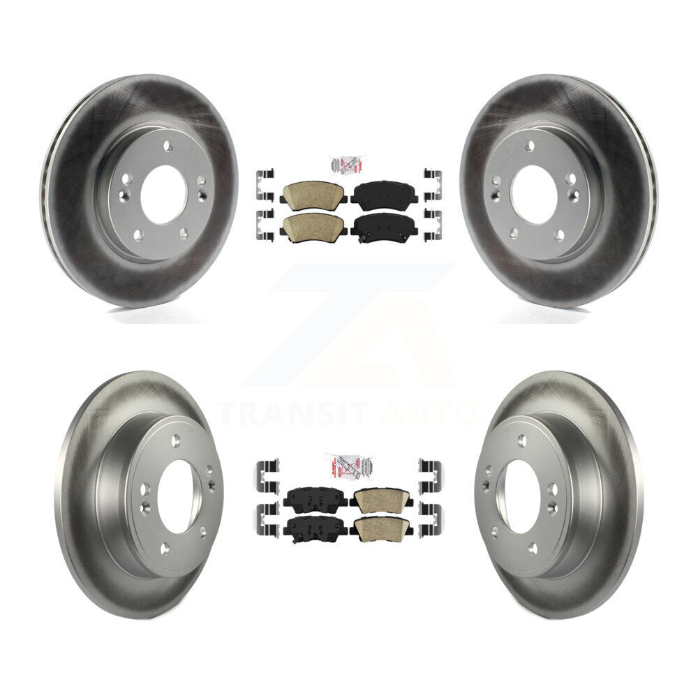 Transit Auto KGA-101544 Disc Brake Kit for 2011-2016 Hyundai Elantra GT, Kia Forte and More - Front and Rear