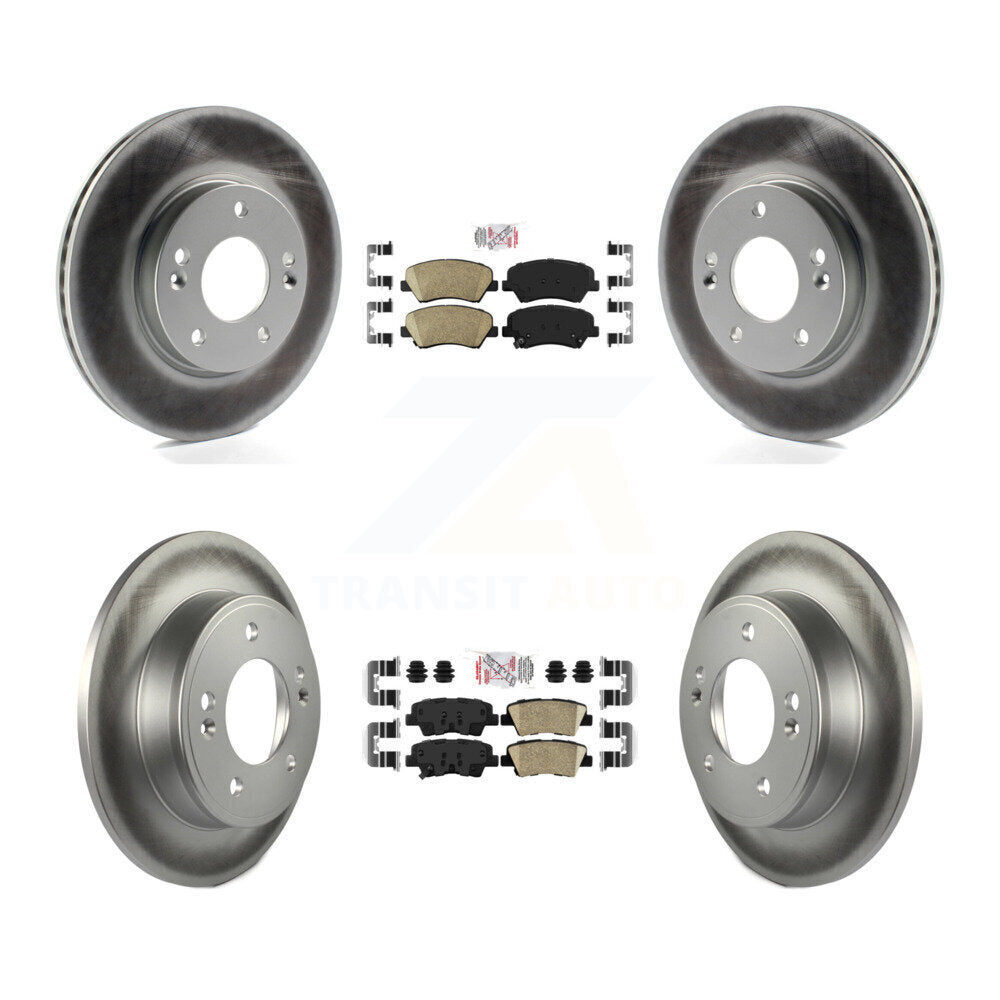 Transit Auto KGA-101545 Disc Brake Kit for 2011-2016 Hyundai Elantra GT, Kia Forte and More - Front and Rear