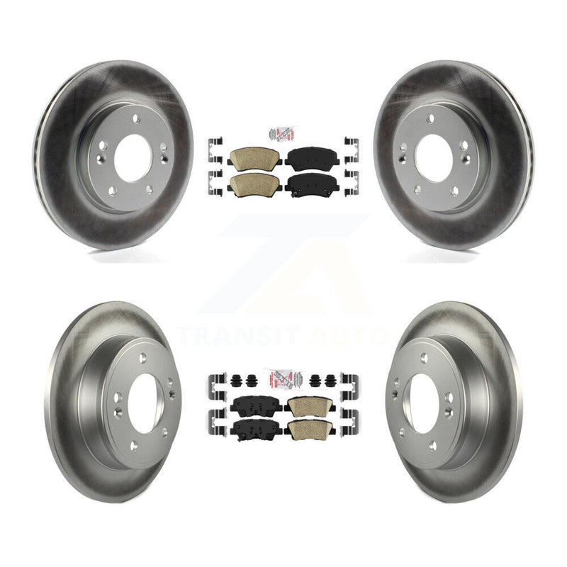 Transit Auto KGA-101545 Disc Brake Kit for 2011-2016 Hyundai Elantra GT, Kia Forte and More - Front and Rear