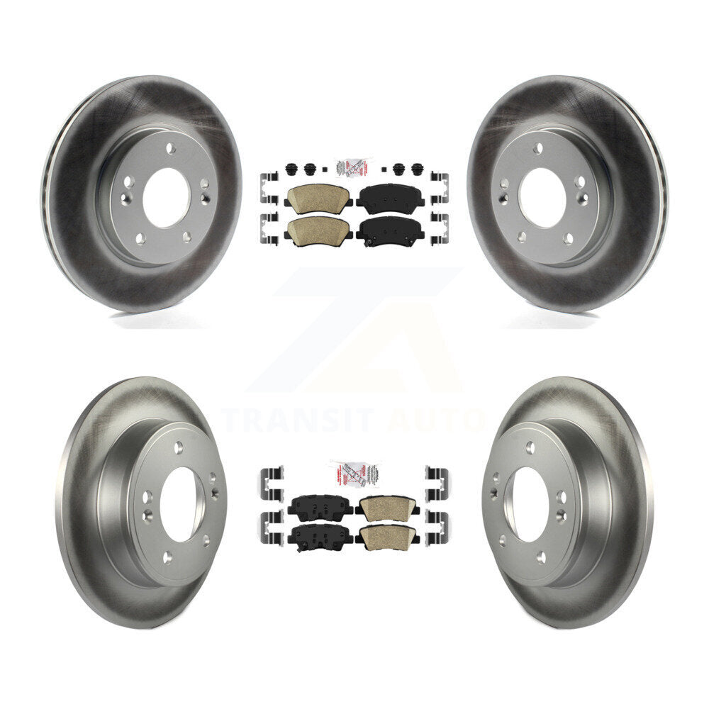 Transit Auto KGA-101546 Disc Brake Kit for 2011-2016 Hyundai Elantra GT, Kia Forte and More - Front and Rear