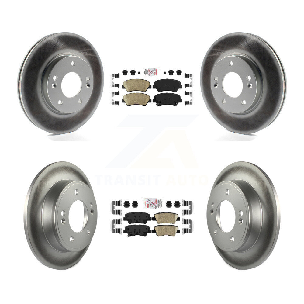 Transit Auto KGA-101547 Disc Brake Kit for 2011-2016 Hyundai Elantra GT, Kia Forte and More - Front and Rear