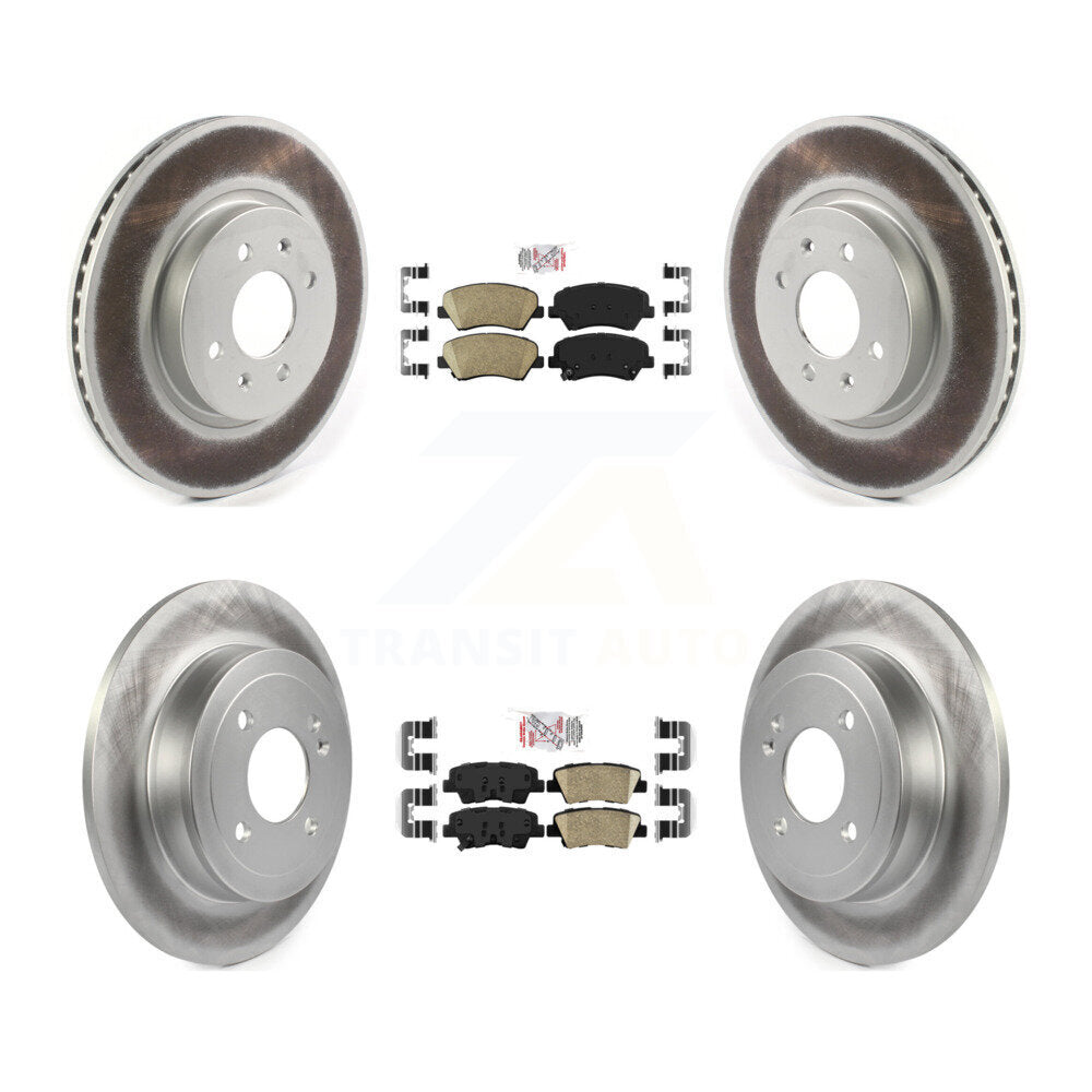 Transit Auto KGA-101548 Disc Brake Kit for 2012-2017 Kia Rio - Front and Rear