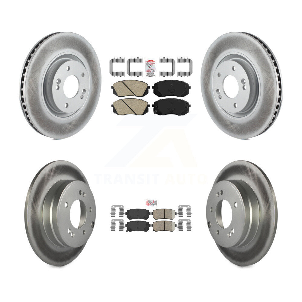Transit Auto KGA-101552 Disc Brake Kit for 2014-2017 Hyundai Tucson, Kia Cadenza - Front and Rear
