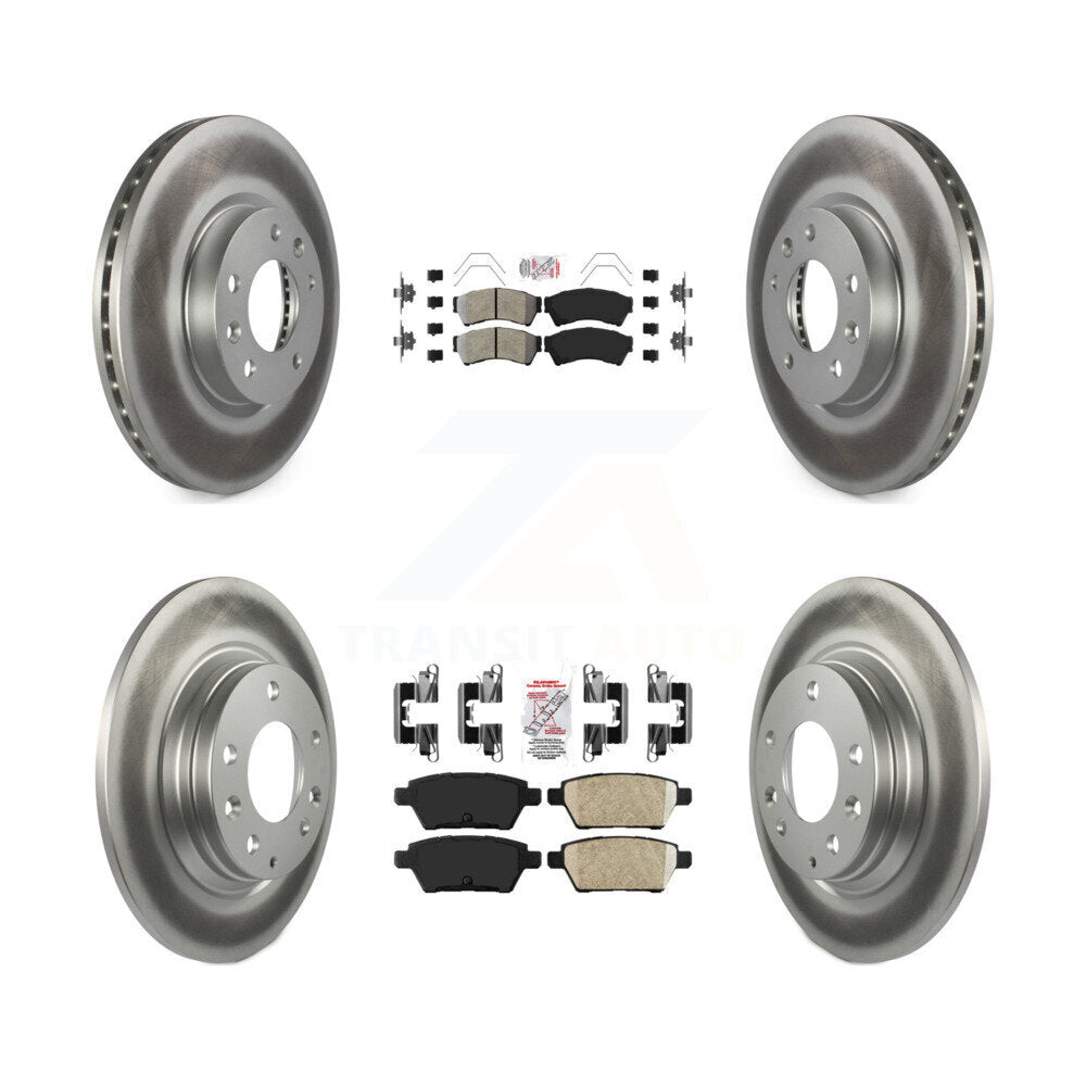 Transit Auto KGA-101573 Disc Brake Kit for 2006-2013 Mazda 6, Lincoln MKZ and More - Front and Rear