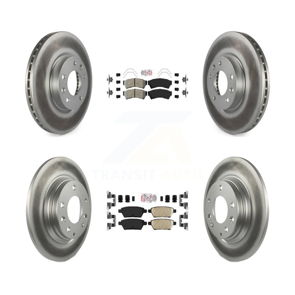 Transit Auto KGA-101575 Disc Brake Kit for 2006-2013 Mazda 6, Lincoln MKZ and More - Front and Rear