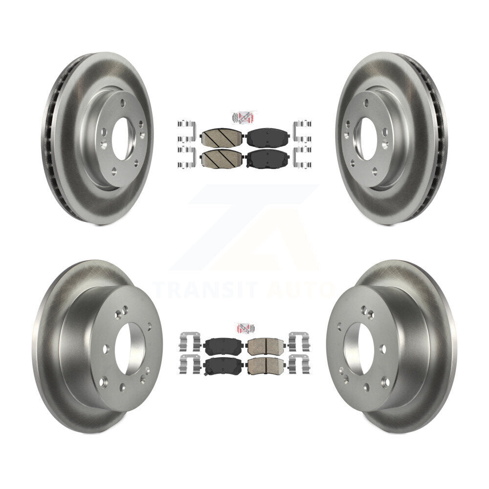 Transit Auto KGA-101638 Disc Brake Kit for 2010-2013 Kia Forte5, Kia Forte, Kia Forte Koup - Front and Rear