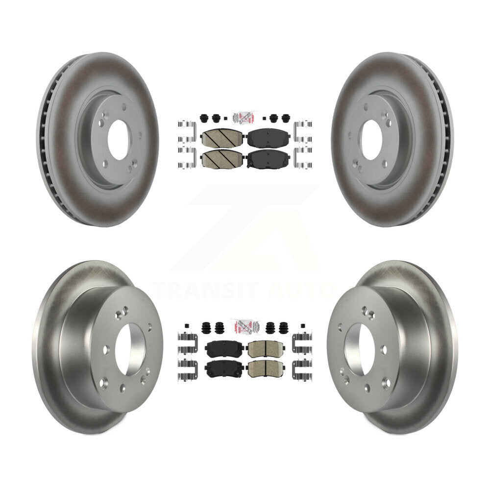Transit Auto KGA-101639 Disc Brake Kit for 2010-2013 Kia Forte5, Kia Forte, Kia Forte Koup - Front and Rear