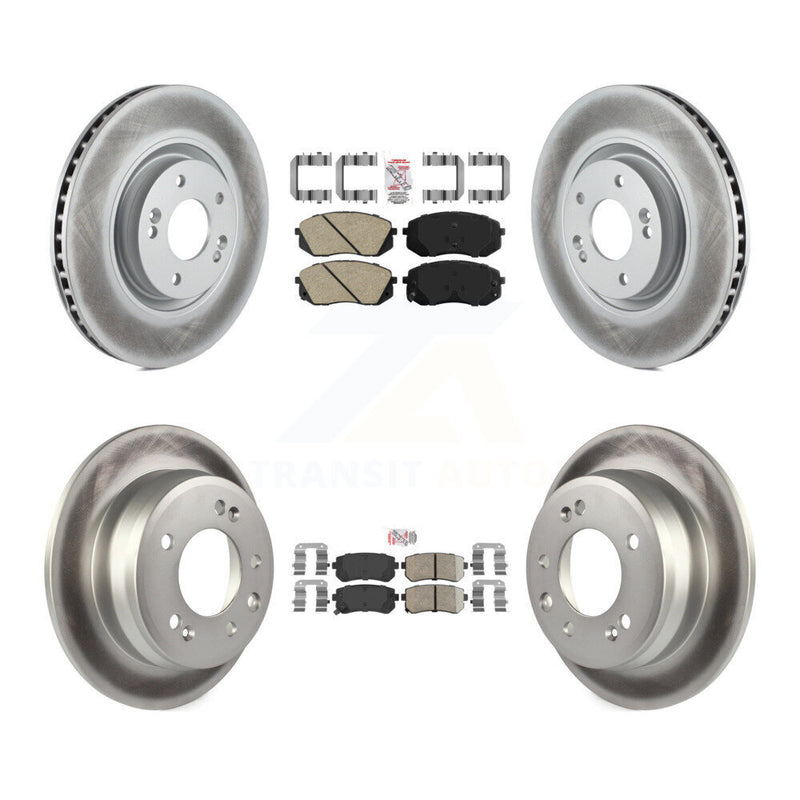 Transit Auto KGA-101645 Disc Brake Kit for 2015 Hyundai Tucson - Front and Rear