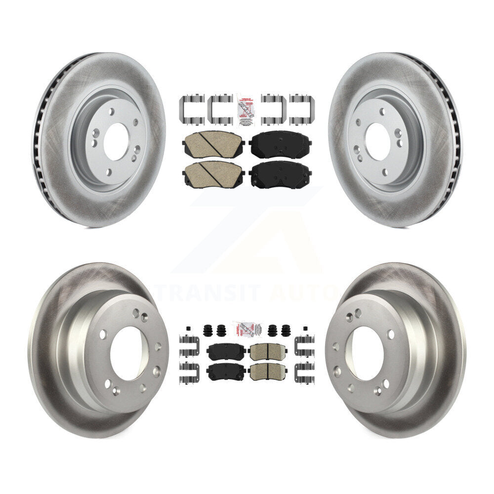 Transit Auto KGA-101646 Disc Brake Kit for 2015 Hyundai Tucson - Front and Rear