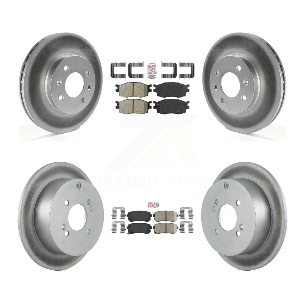 Transit Auto KGA-101650 Disc Brake Kit for 2006-2010 Hyundai Accent, Kia Rio, Kia Rio5 - Front and Rear