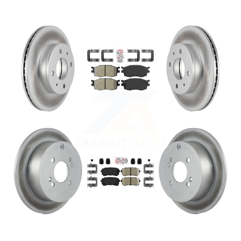 Transit Auto KGA-101653 Disc Brake Kit for 2006 Hyundai Accent - Front and Rear