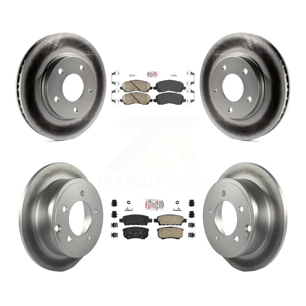 Transit Auto KGA-101696 Disc Brake Kit for 2007-2016 Mitsubishi Lancer, Dodge Caliber - Front and Rear