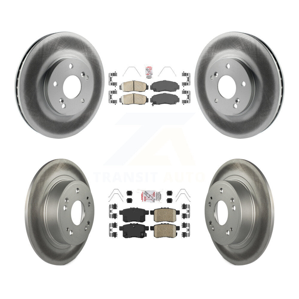 Transit Auto KGA-101740 Disc Brake Kit for 2008-2014 Honda Accord, Acura TSX - Front and Rear
