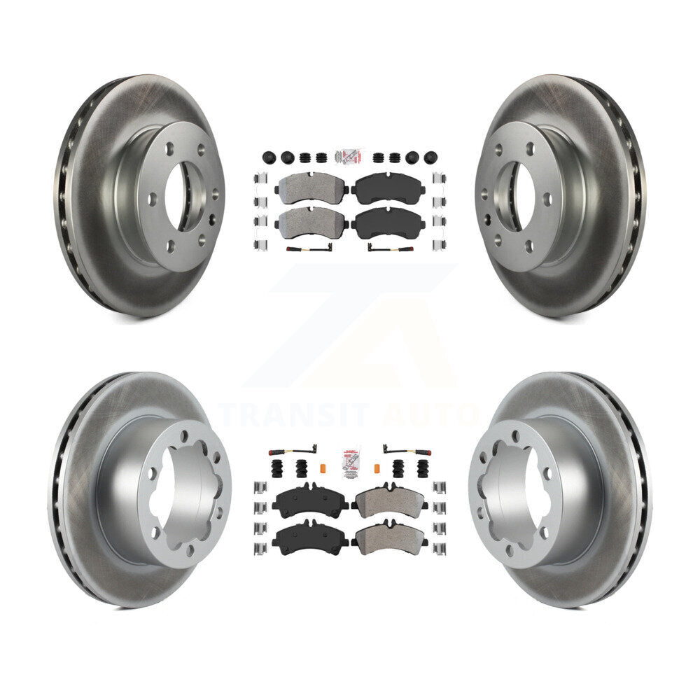 Transit Auto KGA-101787 Disc Brake Kit for 2007-2018 Freightliner Sprinter 3500, Mercedes-Benz Sprinter 3500XD and More - Front and Rear