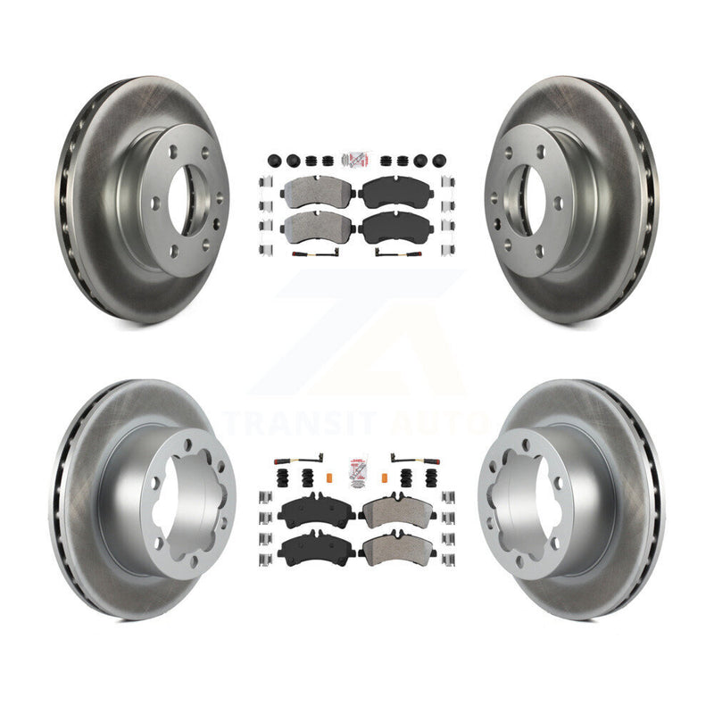 Transit Auto KGA-101787 Disc Brake Kit for 2007-2018 Freightliner Sprinter 3500, Mercedes-Benz Sprinter 3500XD and More - Front and Rear