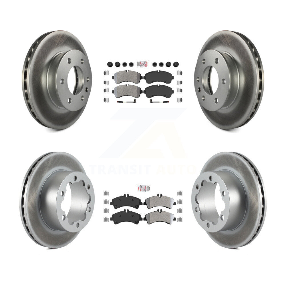 Transit Auto KGA-101790 Disc Brake Kit for 2007-2018 Freightliner Sprinter 3500, Mercedes-Benz Sprinter 3500XD and More - Front and Rear