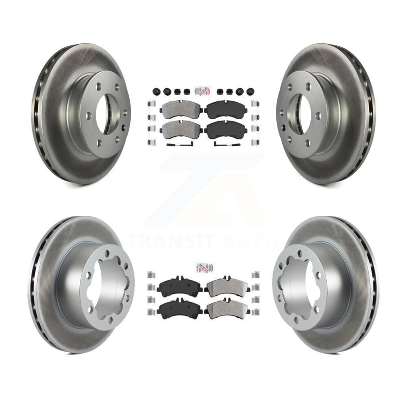 Transit Auto KGA-101790 Disc Brake Kit for 2007-2018 Freightliner Sprinter 3500, Mercedes-Benz Sprinter 3500XD and More - Front and Rear