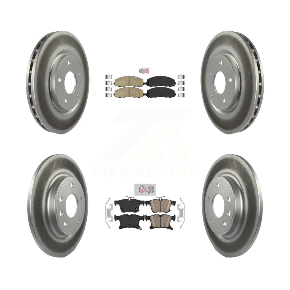 Transit Auto KGA-101856 Disc Brake Kit for 2017-2024 Chrysler Grand Caravan, Chrysler Voyager, Chrysler Pacifica - Front and Rear
