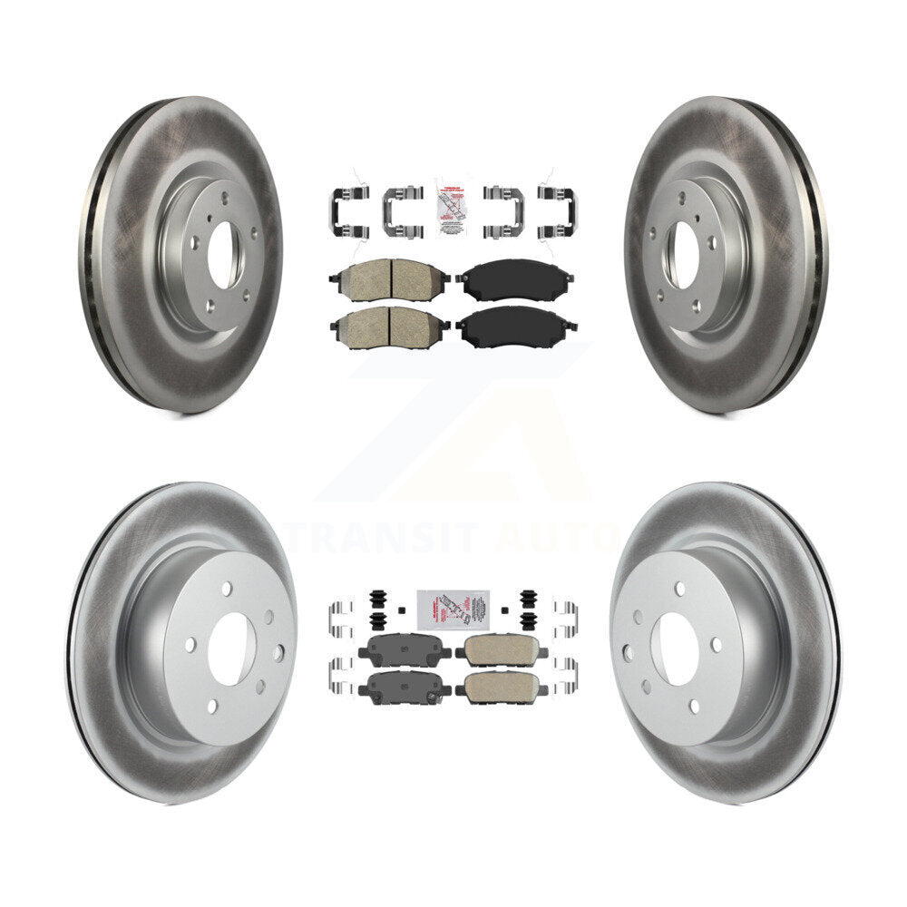 Transit Auto KGA-101886 Disc Brake Kit for 2005-2015 INFINITI Q40, INFINITI QX50 and More - Front and Rear
