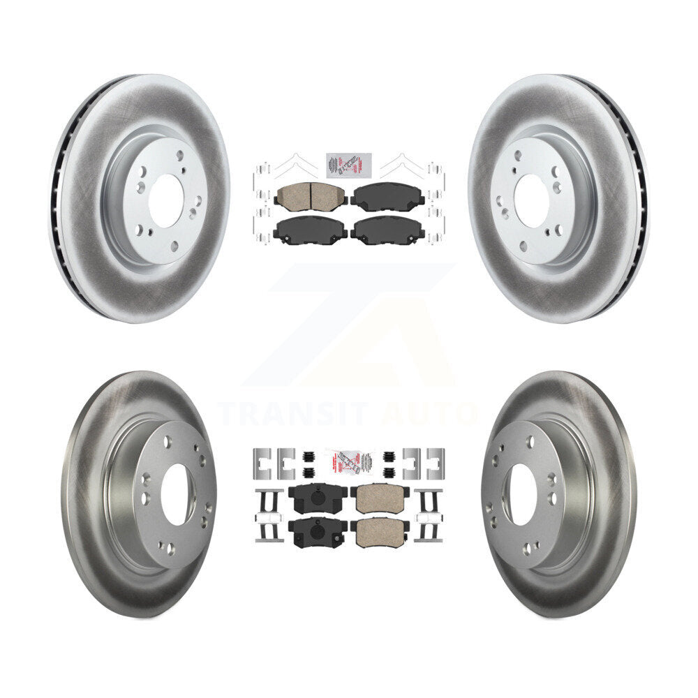 Transit Auto KGA-101900 Disc Brake Kit for 2012-2015 Acura ILX, Honda Civic - Front and Rear