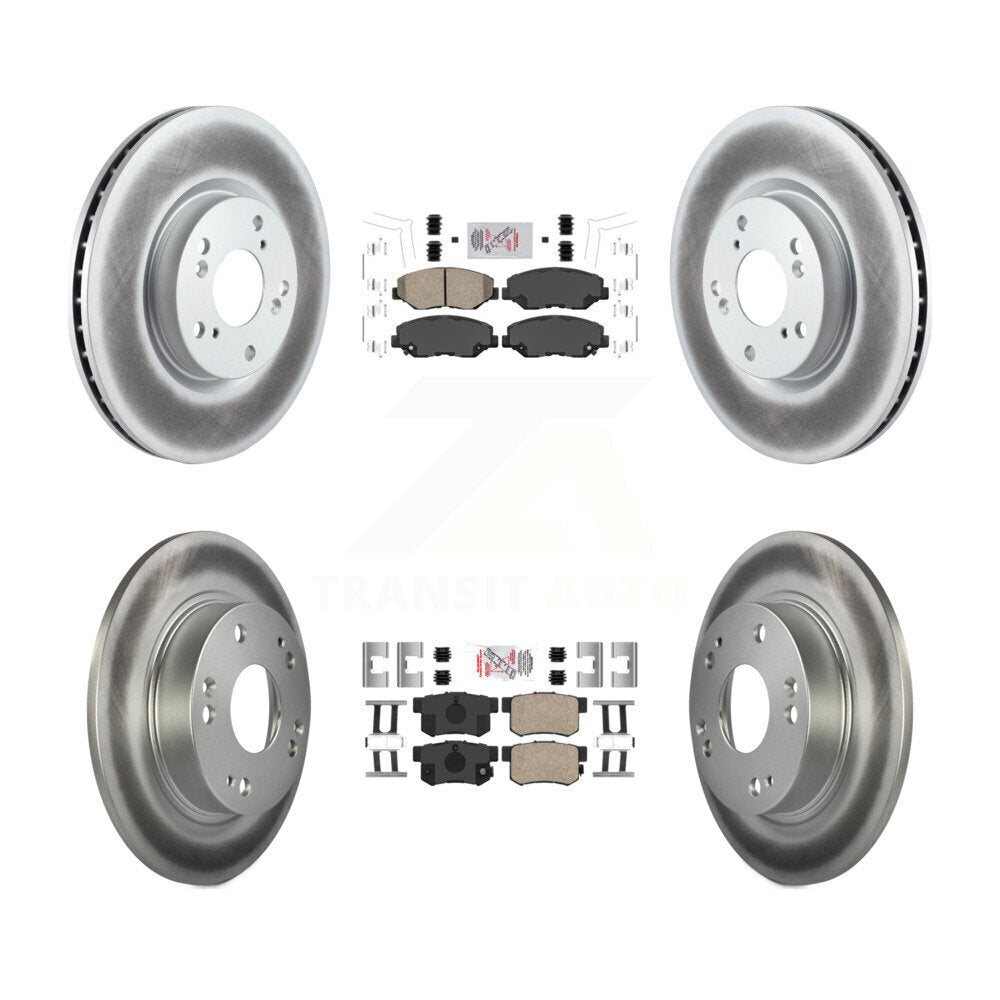 Transit Auto KGA-101901 Disc Brake Kit for 2012-2015 Acura ILX, Honda Civic - Front and Rear
