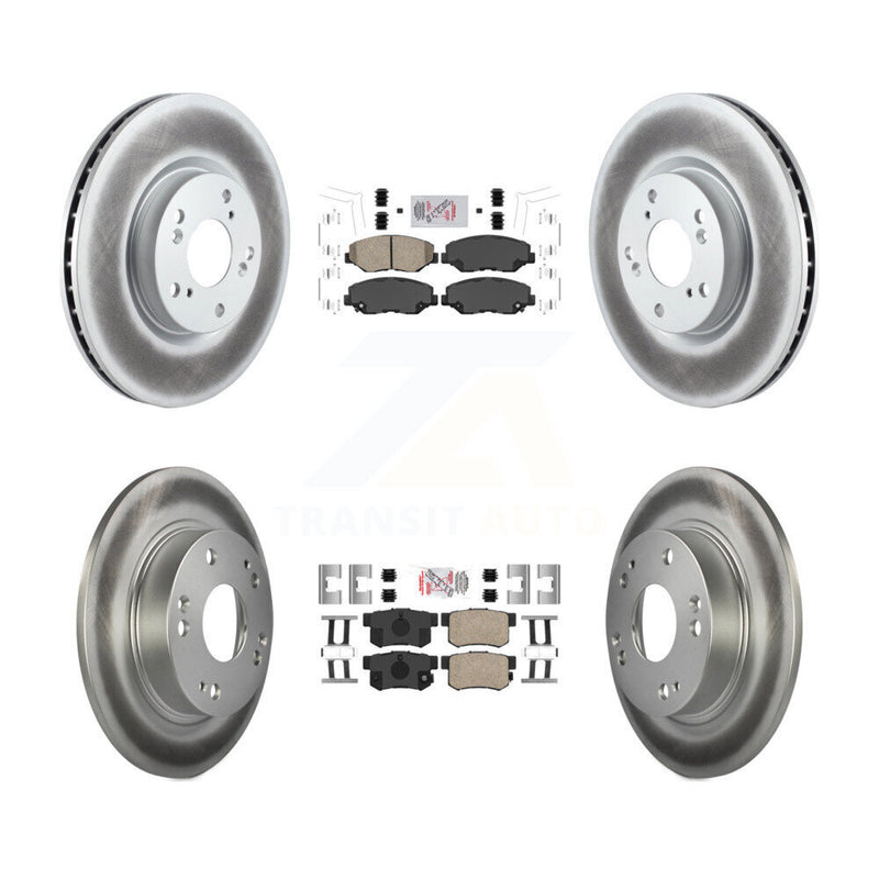 Transit Auto KGA-101901 Disc Brake Kit for 2012-2015 Acura ILX, Honda Civic - Front and Rear