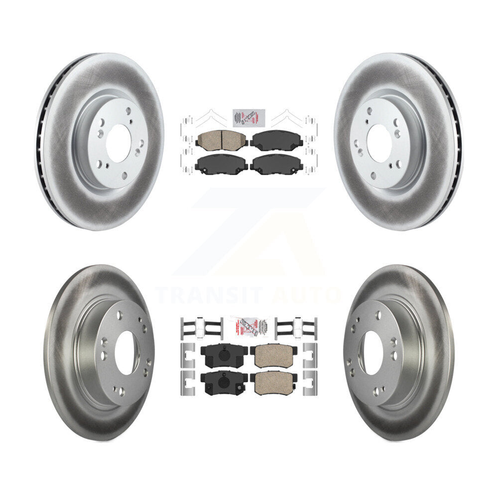Transit Auto KGA-101906 Disc Brake Kit for 2012-2015 Acura ILX, Honda Civic - Front and Rear