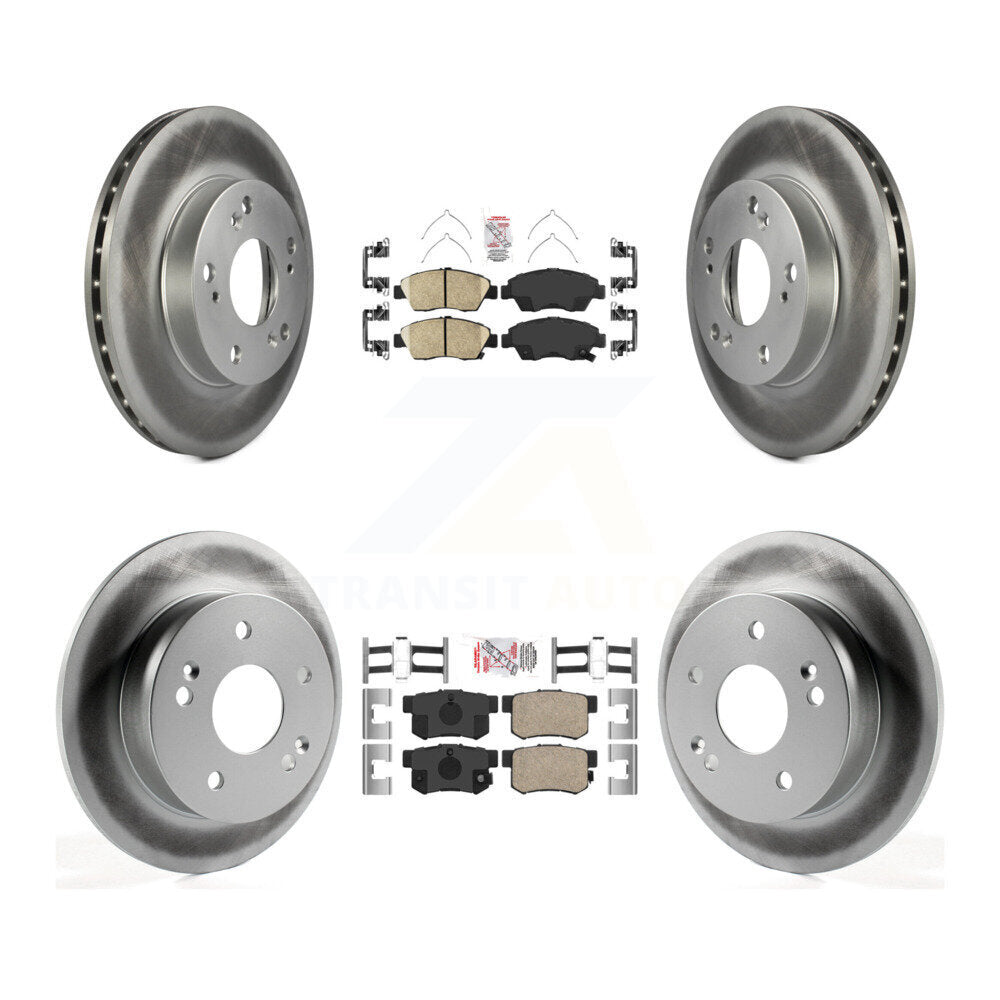 Transit Auto KGA-101927 Disc Brake Kit for 2002-2006 Honda Civic, Acura RSX - Front and Rear