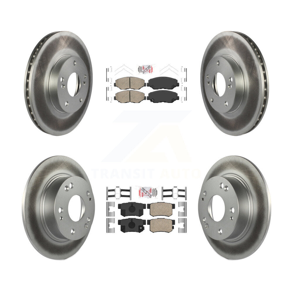 Transit Auto KGA-101937 Disc Brake Kit for 2003-2007 Honda Accord - Front and Rear