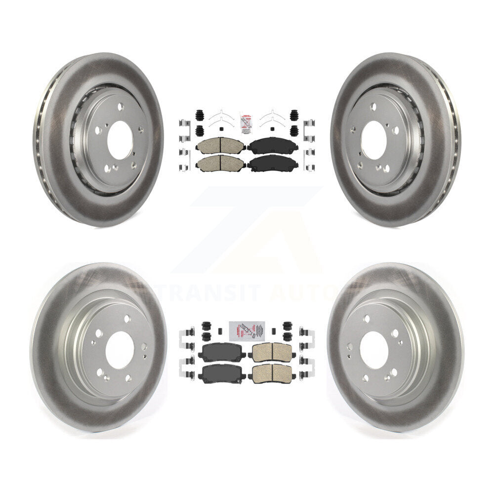 Transit Auto KGA-102014 Disc Brake Kit for 2017-2020 Acura MDX - Front and Rear
